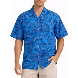 Vintage Paradis Hawaii Blue Surf Aloha Shirt